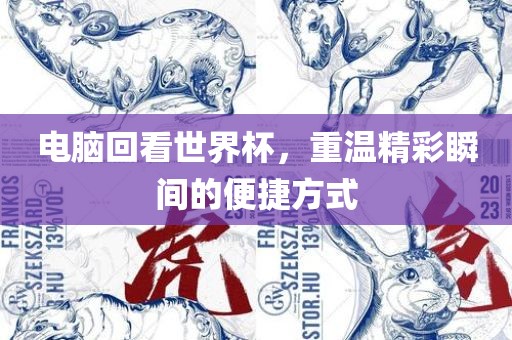 电脑回看世界杯，重温精彩瞬间的便捷方式