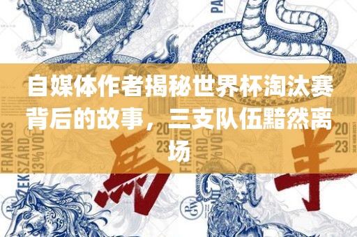 自媒体作者揭秘世界杯淘汰赛背后的故事，三支队伍黯然离场