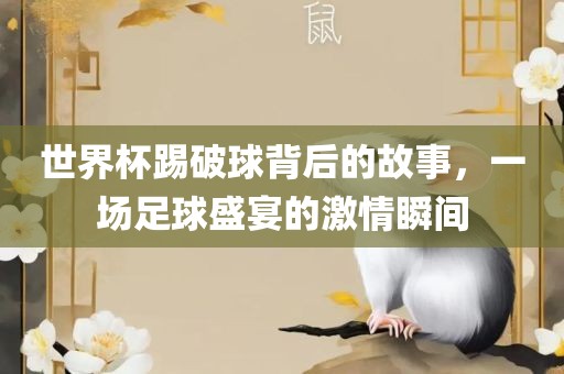 世界杯踢破球背后的故事，一场足球盛宴的激情瞬间