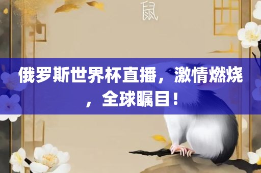 俄罗斯世界杯直播，激情燃烧，全球瞩目！