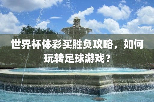 世界杯体彩买胜负攻略，如何玩转足球游戏？