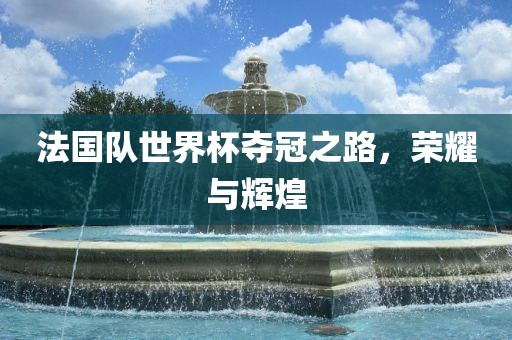 法国队世界杯夺冠之路，荣耀与辉煌
