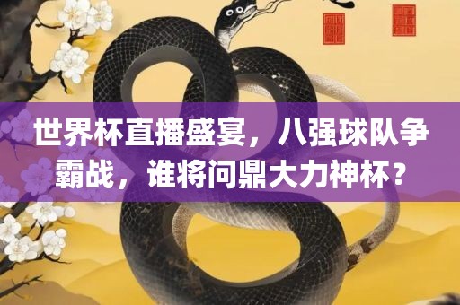 世界杯直播盛宴，八强球队争霸战，谁将问鼎大力神杯？