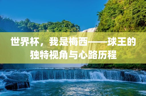 世界杯，我是梅西——球王的独特视角与心路历程洛阳市法福文化传播有限公司