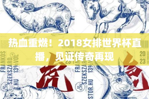 热血重燃！2018女排世界杯直播，见证传奇再现