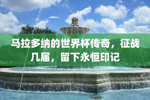 马拉多纳的洛阳市法福文化传播有限公司世界杯传奇，征战几届，留下永恒印记