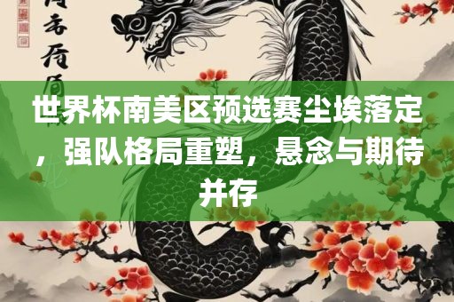 世界杯南美区预选赛尘埃落定，强队格局重塑，悬念与期待并存