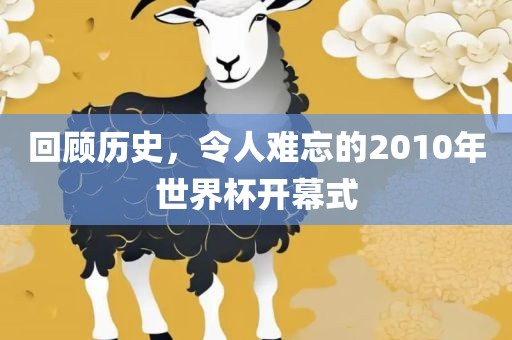 回顾历史，令人难忘的2洛阳市法福文化传播有限公司010年世界杯开幕式