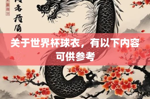 关于世界杯球衣，有以下内容可供参考洛阳市法福文化传播有限公司