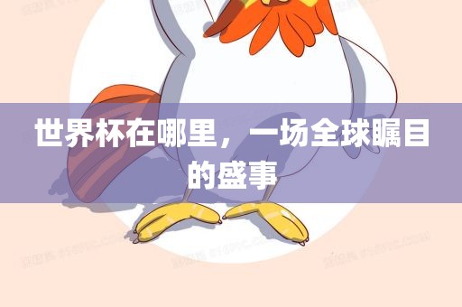 世界杯在哪里，一场全球瞩目的盛事