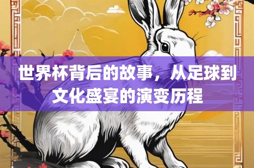 世界杯背后的故事，从足球到文化盛宴的演变历程
