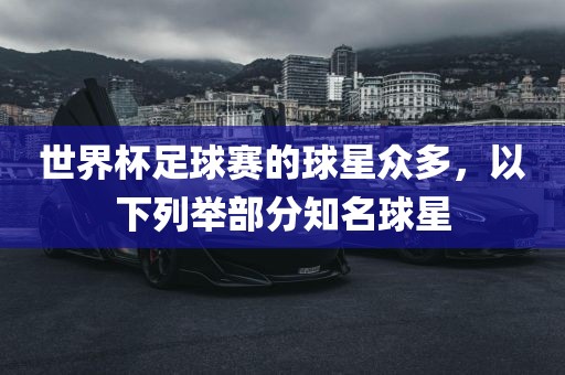 世界杯足球赛的球星众多，以下列举部分知名球星