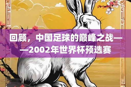 回顾，中国足球的巅峰之战——2002年世界杯预选赛