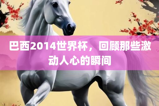 巴西2014世界杯，回顾那些激动人心的瞬间