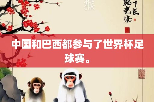 中国和巴西都参与了世界杯足球赛。
