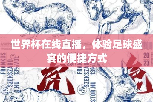 世界杯在线直播，体验足球盛宴的便捷方式