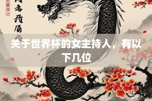 关于世界杯的女主持人，有以下几位洛阳市法福文化传播有限公司