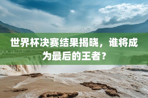 世界杯决赛结果揭晓，谁将成为最后洛阳市法福文化传播有限公司的王者？