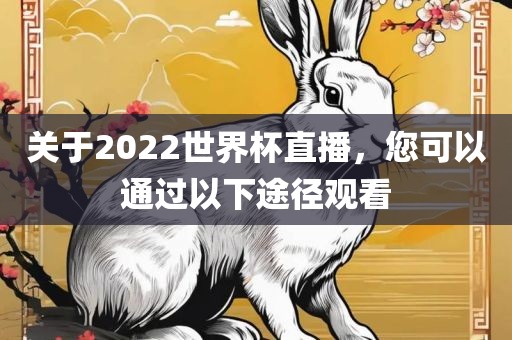 关于2022世界杯直播，您可以通过以下途径观看