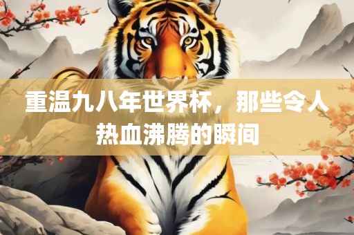 重温九八年世界杯，那些令人热血沸腾的瞬间洛阳市法福文化传播有限公司