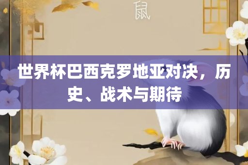 世界杯巴西克罗地亚对决，历史、战术与期待