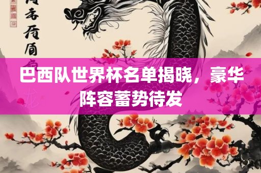 巴西队世界杯名单揭晓，豪华阵容蓄势待发洛阳市法福文化传播有限公司