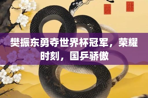樊振东勇夺世界杯冠军，荣耀时刻，国乒骄傲