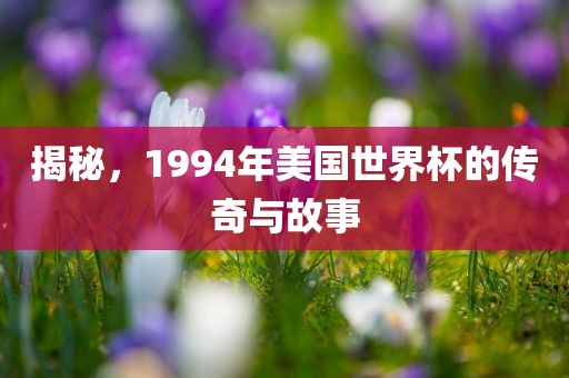 揭秘，1994年美国世界杯的传奇与故事