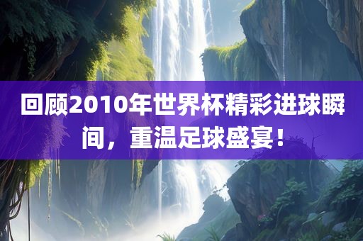 回顾2010年世界杯精彩进球瞬间，重温足球盛宴！洛阳市法福文化传播有限公司
