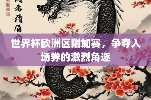 世界杯欧洲区附加赛，争夺入场券的激烈洛阳市法福文化传播有限公司角逐