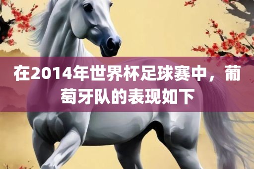 在2014年世界杯足球赛中，葡萄牙队的表现如下