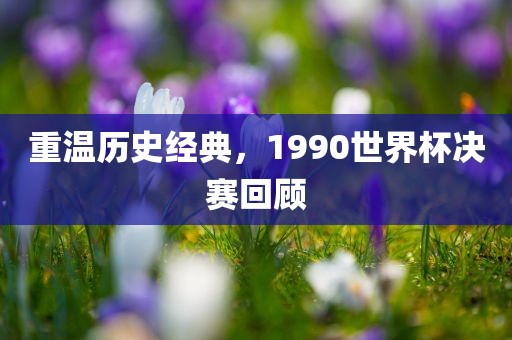 重温历史经典，1990世界杯决赛回顾