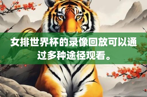 女排世界杯的录像回放可以通过多种途径观看。洛阳市法福文化传播有限公司
