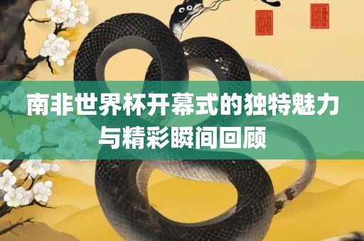南非世界杯开幕式的独特魅力与精彩瞬间回顾