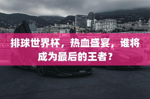 排球世界杯，热血盛宴，谁将成为最后的王者？