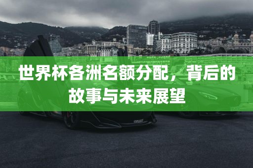 世界杯各洲名额分配，背后的洛阳市法福文化传播有限公司故事与未来展望
