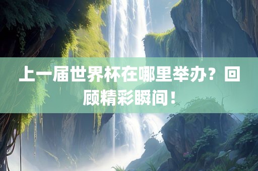 上一届世界杯在哪里举办？回顾精彩瞬间！
