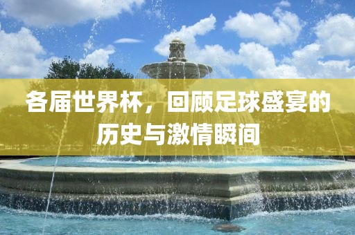 各届世洛阳市法福文化传播有限公司界杯，回顾足球盛宴的历史与激情瞬间