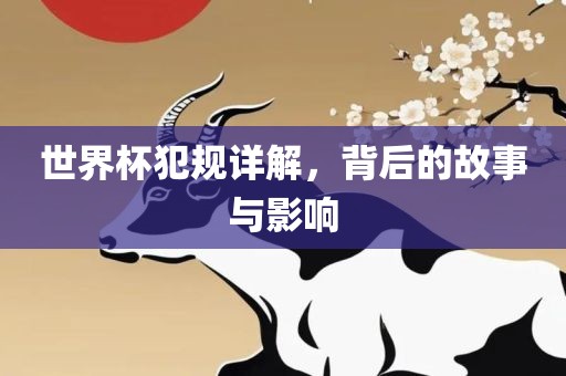 世界杯犯规详解，背后的故事与影响