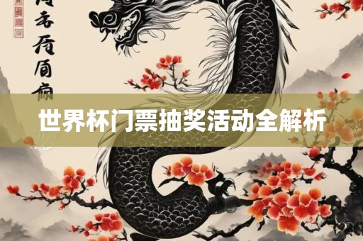 世界杯门票抽奖活动全解析
