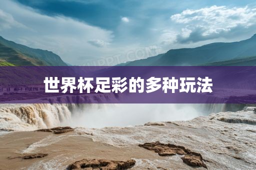 世界杯足彩的多种玩法
