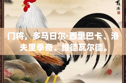 门将，多马日尔·西里巴卡、洛夫里季奇、维德瓦尔德。