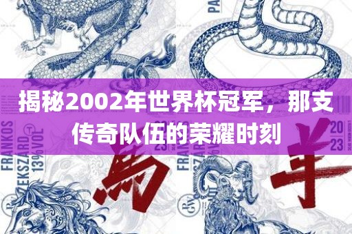 揭秘2002年世界杯冠军，那支传奇队伍的荣耀时刻