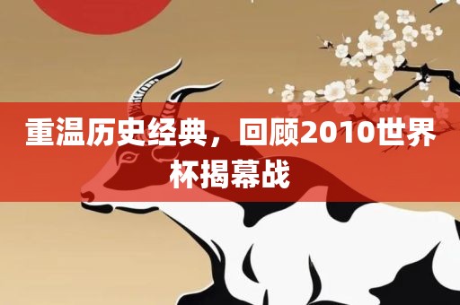 重温历史经典，回顾2010世界杯揭幕战