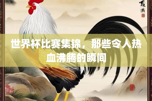 世界杯比赛集锦，那些令人热血沸腾的瞬间