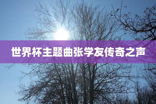 世界杯主题曲张学友传奇之声