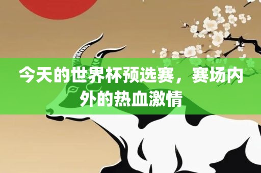 今天的世界杯预选赛，赛洛阳市法福文化传播有限公司场内外的热血激情