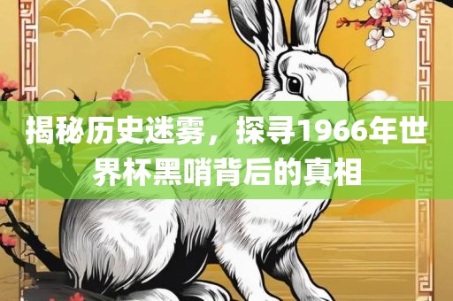 揭秘历史迷雾，探寻1966年世界杯黑哨背后的真相