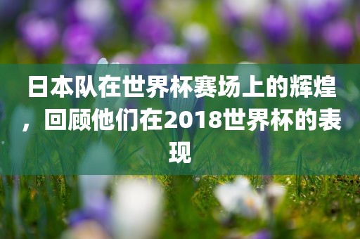 日本队在世界杯赛场上的辉煌，回顾他们在2018世界杯的表现