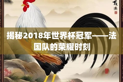 揭秘2018年世界洛阳市法福文化传播有限公司杯冠军——法国队的荣耀时刻